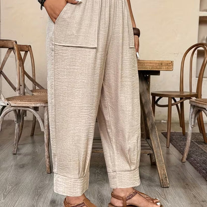 👖 LIMITIERTE AKTION: 50 % RABATT! 👖 Damen Freizeithose ✨ Lockerer Schnitt, Schmal Zulaufendes Bein & Bequemer Tragekomfort