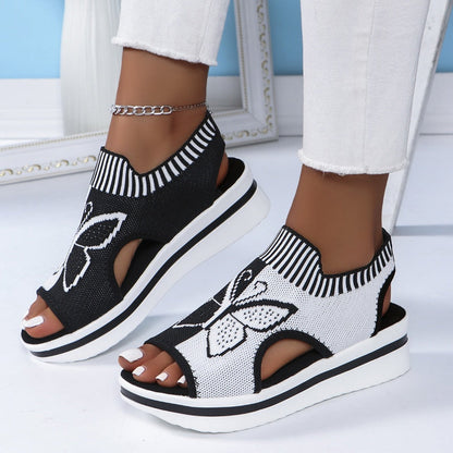 ⏰ 50 % RABATT – Nur für kurze Zeit 👡 Damen Plateau-Sandalen mit Offener Zehenpartie ☀️ Bequem, Luftig & Ideal für Alltag, Urlaub und Strand