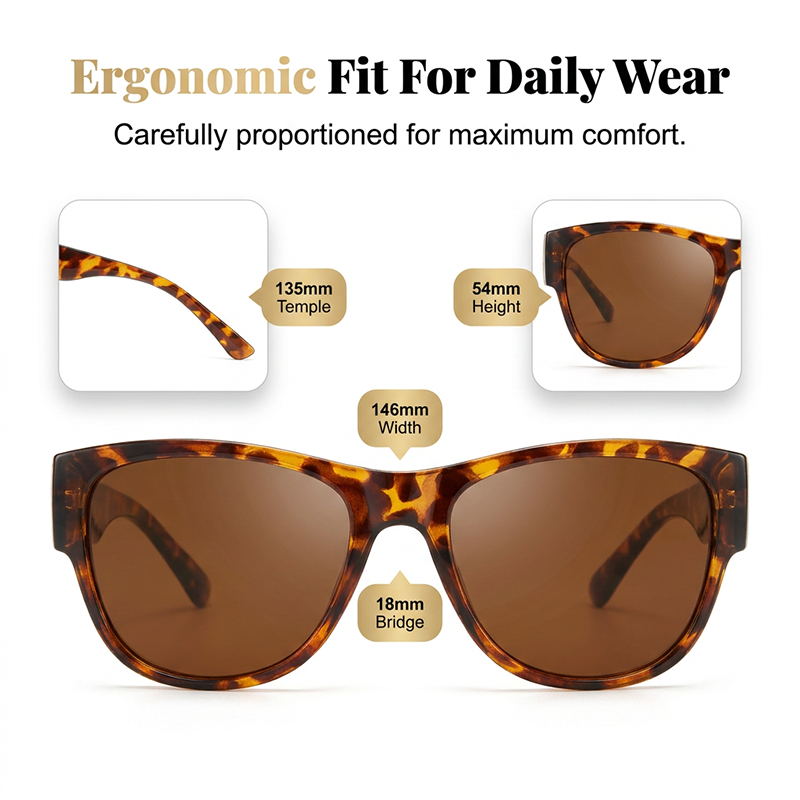 🕶️👓 55% KORTING! Brildragers opgelet: deze oversized zonnebril schuift over je eigen bril en je ziet eruit als een filmster – geen dure clip-on, geen geknipper met lenzen!
