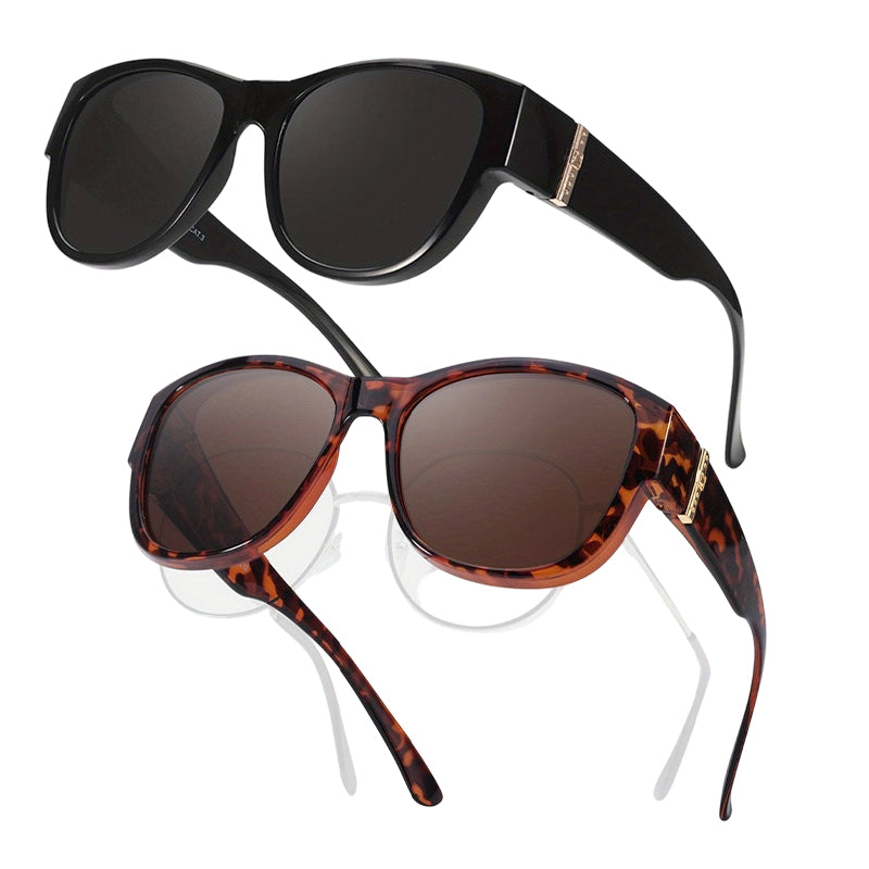 🕶️👓 55% KORTING! Brildragers opgelet: deze oversized zonnebril schuift over je eigen bril en je ziet eruit als een filmster – geen dure clip-on, geen geknipper met lenzen!