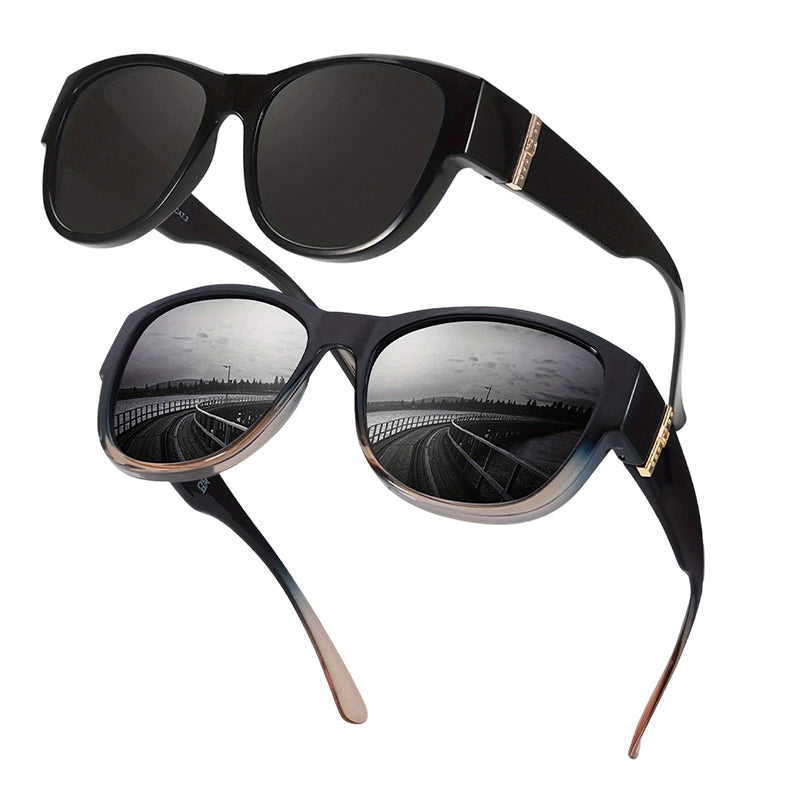 🕶️👓 55% KORTING! Brildragers opgelet: deze oversized zonnebril schuift over je eigen bril en je ziet eruit als een filmster – geen dure clip-on, geen geknipper met lenzen!