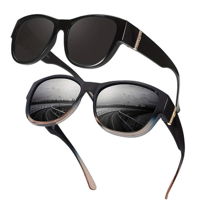 🕶️👓 55% KORTING! Brildragers opgelet: deze oversized zonnebril schuift over je eigen bril en je ziet eruit als een filmster – geen dure clip-on, geen geknipper met lenzen!
