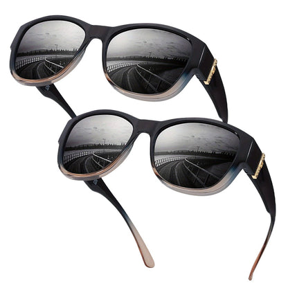 🕶️👓 55% KORTING! Brildragers opgelet: deze oversized zonnebril schuift over je eigen bril en je ziet eruit als een filmster – geen dure clip-on, geen geknipper met lenzen!