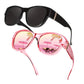 🕶️👓 55% KORTING! Brildragers opgelet: deze oversized zonnebril schuift over je eigen bril en je ziet eruit als een filmster – geen dure clip-on, geen geknipper met lenzen!