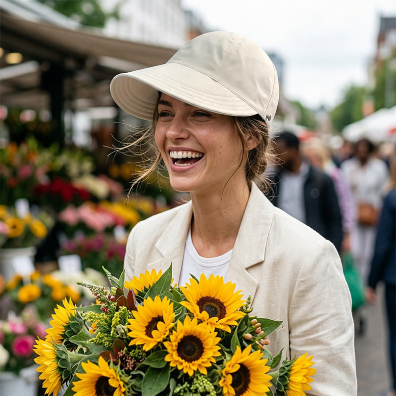 🧢 50% RABATT! ☀️ Damen-Sonnenhut mit verstellbarem Pferdeschwanz-Ausschnitt – Atmungsaktiv & leicht – Perfekt für Strand, Garten oder Reisen – schützt zuverlässig vor UV-Strahlung 🌿👒