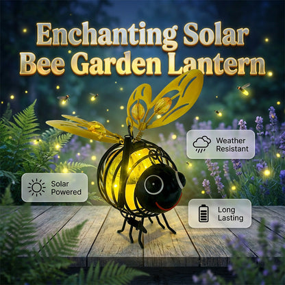 💥 KAUF 2, ERHALTE 1 GRATIS + KOSTENLOSER VERSAND! 🥳Solar-Hängeleuchte mit Biene für den Außenbereich – Charmantes Garten-Deko – Perfektes Geschenk für Pflanzenliebhaber, Mütter oder alle, die gerne lächeln