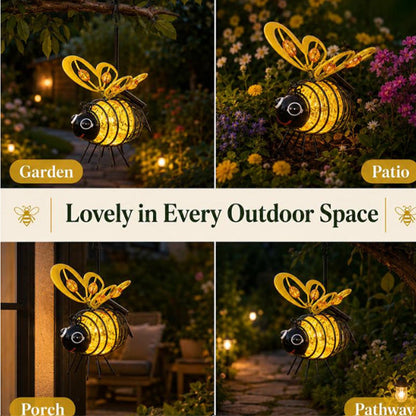 💥 KAUF 2, ERHALTE 1 GRATIS + KOSTENLOSER VERSAND! 🥳Solar-Hängeleuchte mit Biene für den Außenbereich – Charmantes Garten-Deko – Perfektes Geschenk für Pflanzenliebhaber, Mütter oder alle, die gerne lächeln