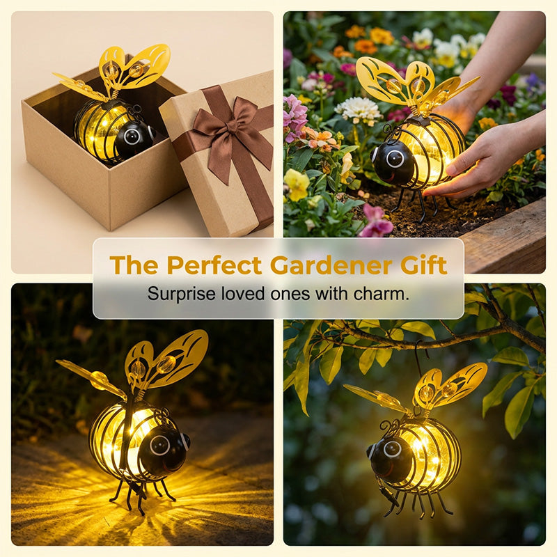 💥 KAUF 2, ERHALTE 1 GRATIS + KOSTENLOSER VERSAND! 🥳Solar-Hängeleuchte mit Biene für den Außenbereich – Charmantes Garten-Deko – Perfektes Geschenk für Pflanzenliebhaber, Mütter oder alle, die gerne lächeln