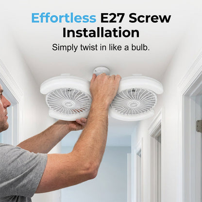 ⏰️Letzter Tag für kostenlosen Versand⌛️Doppelkopf-LED-Deckenventilator mit Licht – 2 unabhängige Köpfe, 3 Geschwindigkeiten & Fernbedienung – Perfekt für große Räume ✨