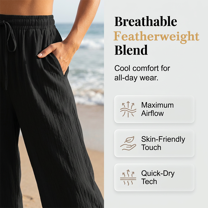✨ Limited Time! ✨Women's Casual High-Waist Wide-Leg Pants