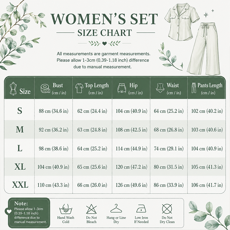 🌿 50 % RABATT SOLANGE DER VORRAT REICHT! 👖 Damen 2-Teiler Sommer-Set – Marmorprint Top mit Seitenknoten + dunkelgrüne Weitbeinhose, luftig für Urlaub & Alltag