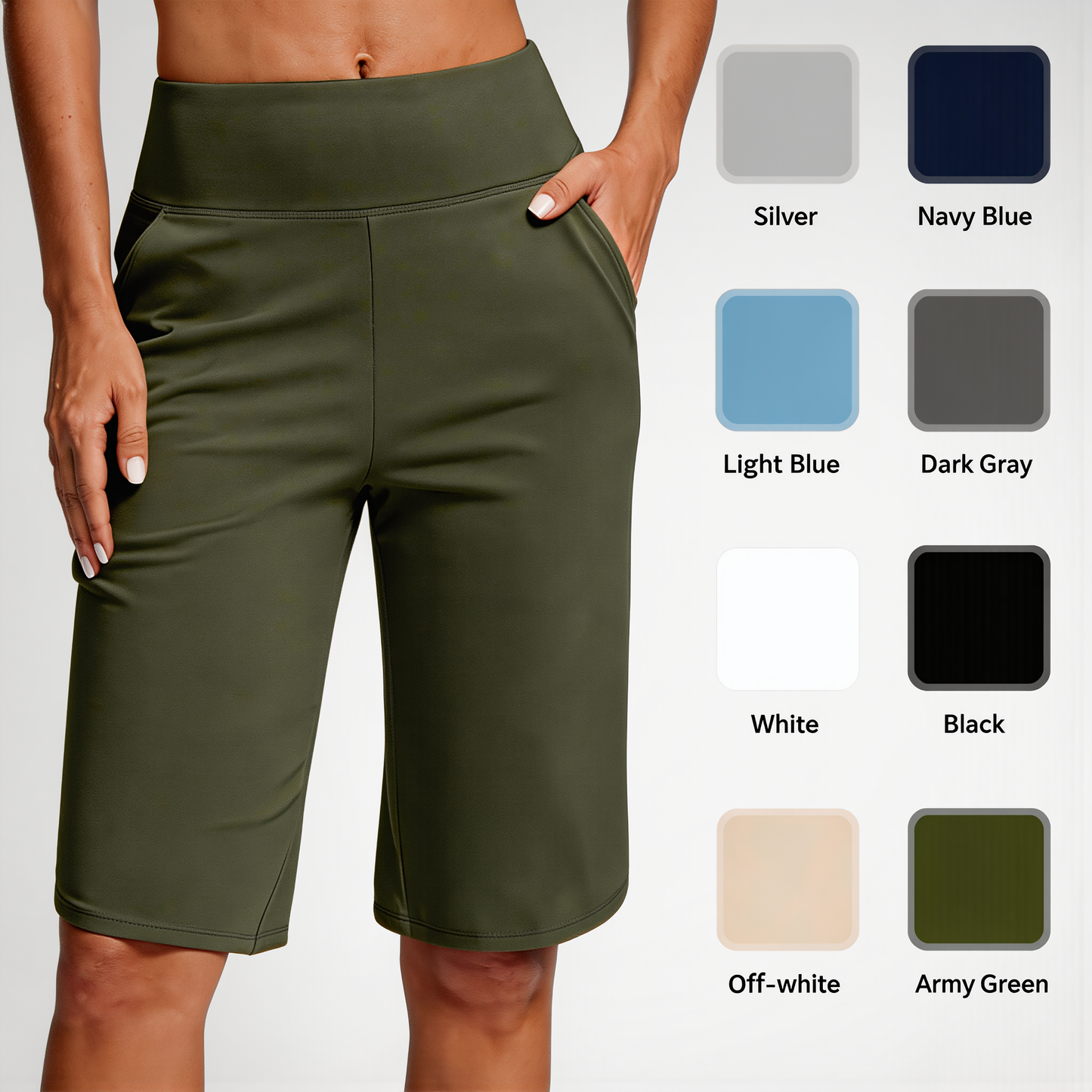 ⏰Letzter Tag des Schlussverkaufs – 50 % Rabatt🔥Yoga-Shorts für Damen mit hoher Taille und Taschen💕Kaufe 2, spare 20%! 💰