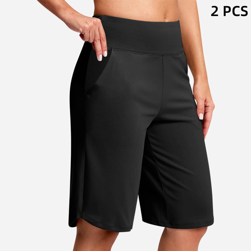 ⏰Letzter Tag des Schlussverkaufs – 50 % Rabatt🔥Yoga-Shorts für Damen mit hoher Taille und Taschen💕Kaufe 2, spare 20%! 💰