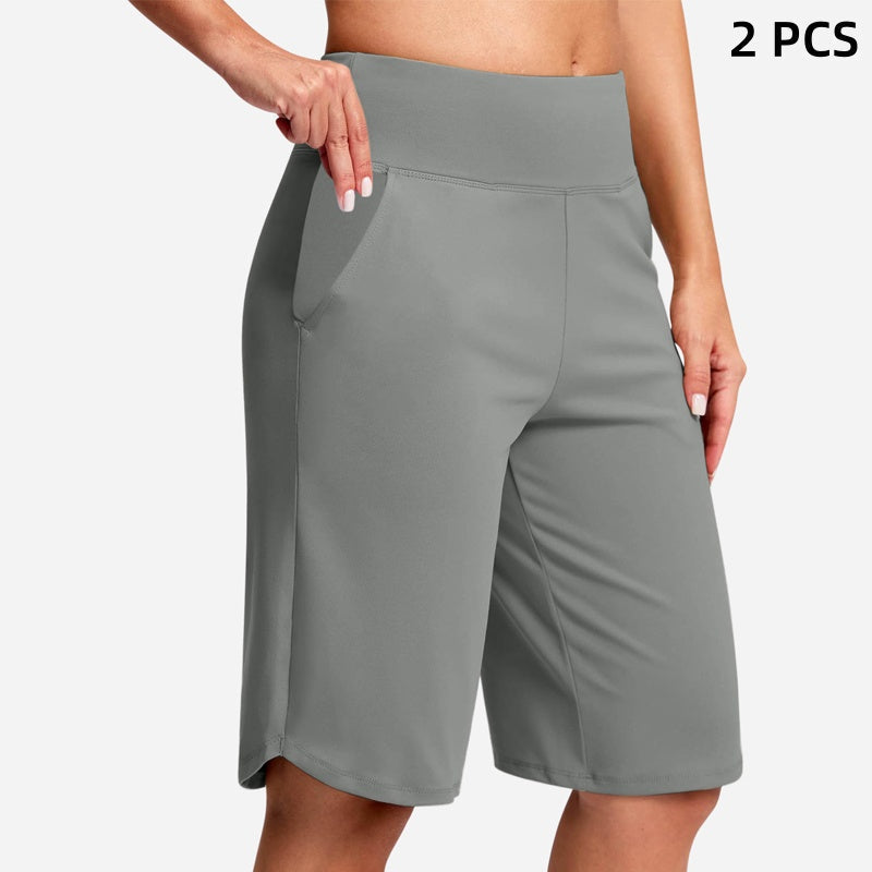 ⏰Letzter Tag des Schlussverkaufs – 50 % Rabatt🔥Yoga-Shorts für Damen mit hoher Taille und Taschen💕Kaufe 2, spare 20%! 💰