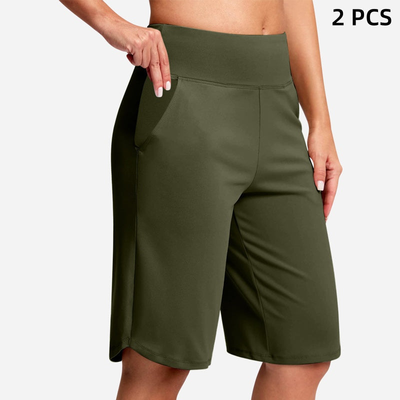 ⏰Letzter Tag des Schlussverkaufs – 50 % Rabatt🔥Yoga-Shorts für Damen mit hoher Taille und Taschen💕Kaufe 2, spare 20%! 💰