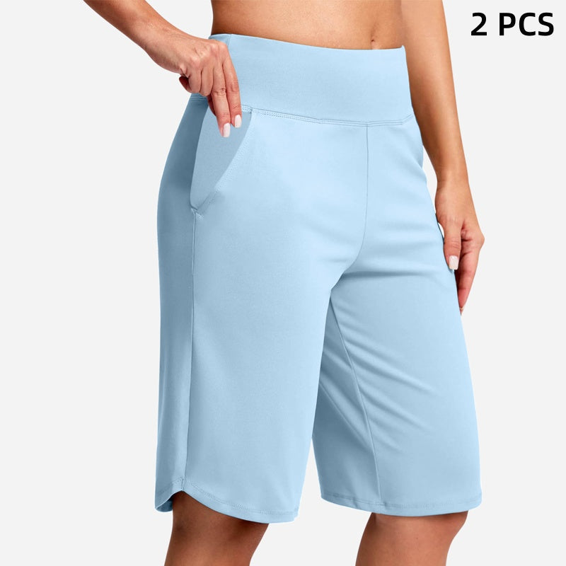 ⏰Letzter Tag des Schlussverkaufs – 50 % Rabatt🔥Yoga-Shorts für Damen mit hoher Taille und Taschen💕Kaufe 2, spare 20%! 💰