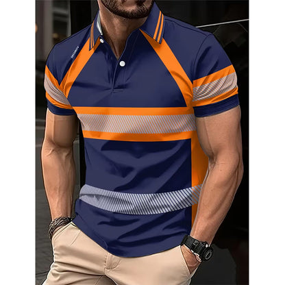 📢📢50% RABATT!! ⏰Herren Kurzarm-Shirt mit hoher Sichtbarkeit und Reflexstreifen