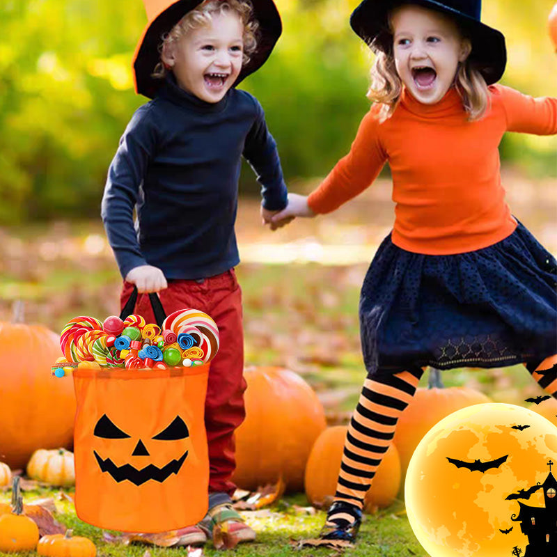 🎃🍬 50% RABATT!👻 Halloween Leuchtende Kürbis-Süßigkeitentasche – Glow-in-the-Dark, weich & geräumig – Perfekt für Trick-or-Treat & Kostümfeste ✨