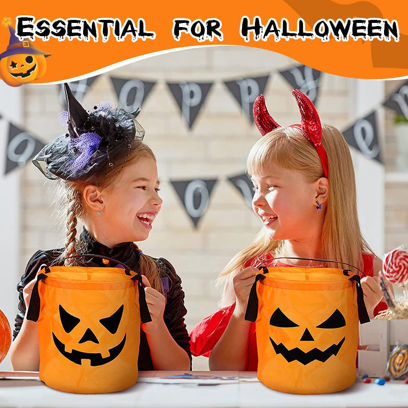 🎃🍬 50% RABATT!👻 Halloween Leuchtende Kürbis-Süßigkeitentasche – Glow-in-the-Dark, weich & geräumig – Perfekt für Trick-or-Treat & Kostümfeste ✨