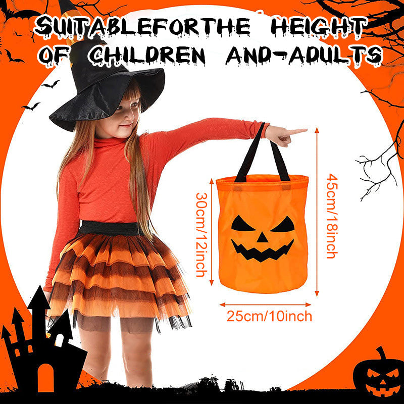 🎃🍬 50% RABATT!👻 Halloween Leuchtende Kürbis-Süßigkeitentasche – Glow-in-the-Dark, weich & geräumig – Perfekt für Trick-or-Treat & Kostümfeste ✨