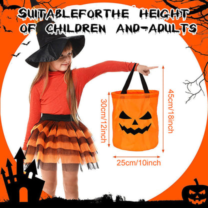 🎃🍬 50% RABATT!👻 Halloween Leuchtende Kürbis-Süßigkeitentasche – Glow-in-the-Dark, weich & geräumig – Perfekt für Trick-or-Treat & Kostümfeste ✨