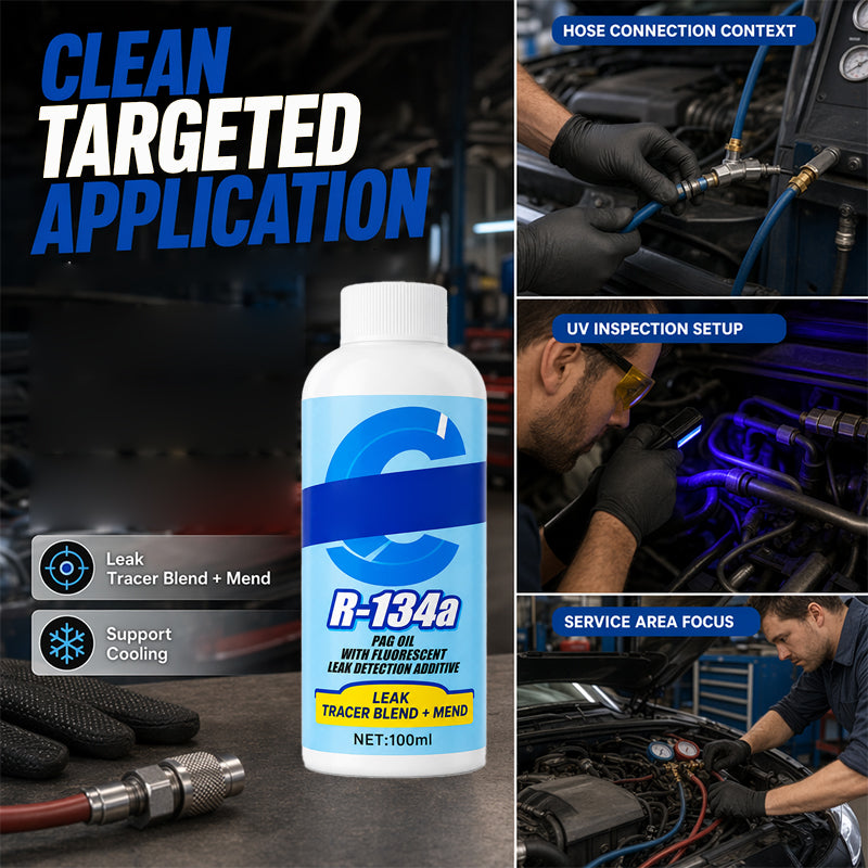 🥳HEISSER SALE 2026🥳💞50.000+ VERKAUFT!👵❤️Automotive A/C Leak Stop with UV Dye