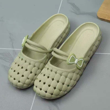 👡 50% RABATT! 🌸 Damen Geschlossene Atmungsaktive Pantoletten – Leicht, bequem & vielseitig – Ideal für Alltag, Büro & warme Tage ☀️