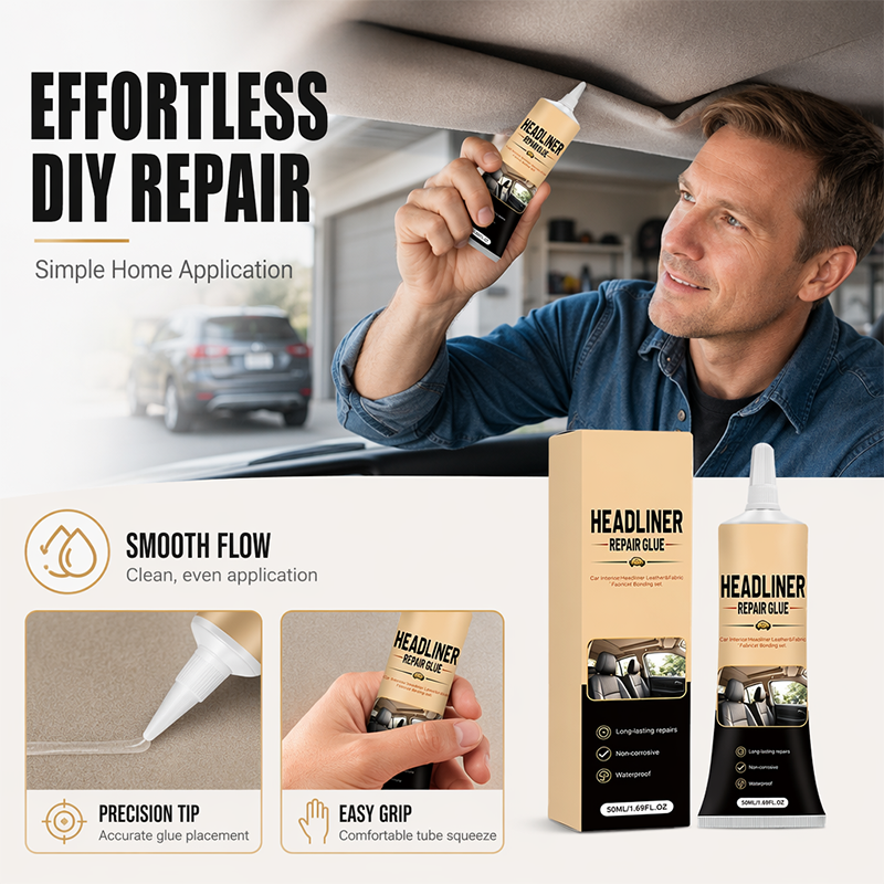🔥 Heute -50 %! 🚗 Auto-Dachhimmel-Reparaturkleber – starke Haftung für schnelle Innenraum-Reparaturen