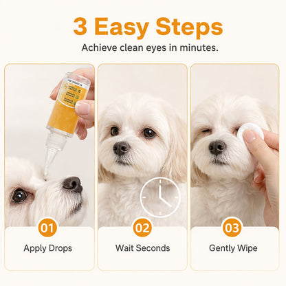🐕2 KAUFEN, 1 GRATIS DAZU + 50 % RABATT! 🐱Sanfte Tropfen zur Entfernung von Augenflecken bei Haustieren