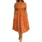 💃Sommerschlussverkauf 70% Rabatt🌿⏳Damen-V-Ausschnitt-Kleid mit Blumenmuster und gedrehter Taille