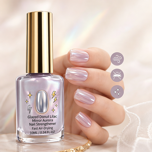 📢📢50% Rabatt!! ⏰Lila Glänzender Spiegeleffekt-Nagelstärker